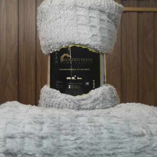TV Blanket | Embossed Mohair | Solid Color | 240cm×160cm