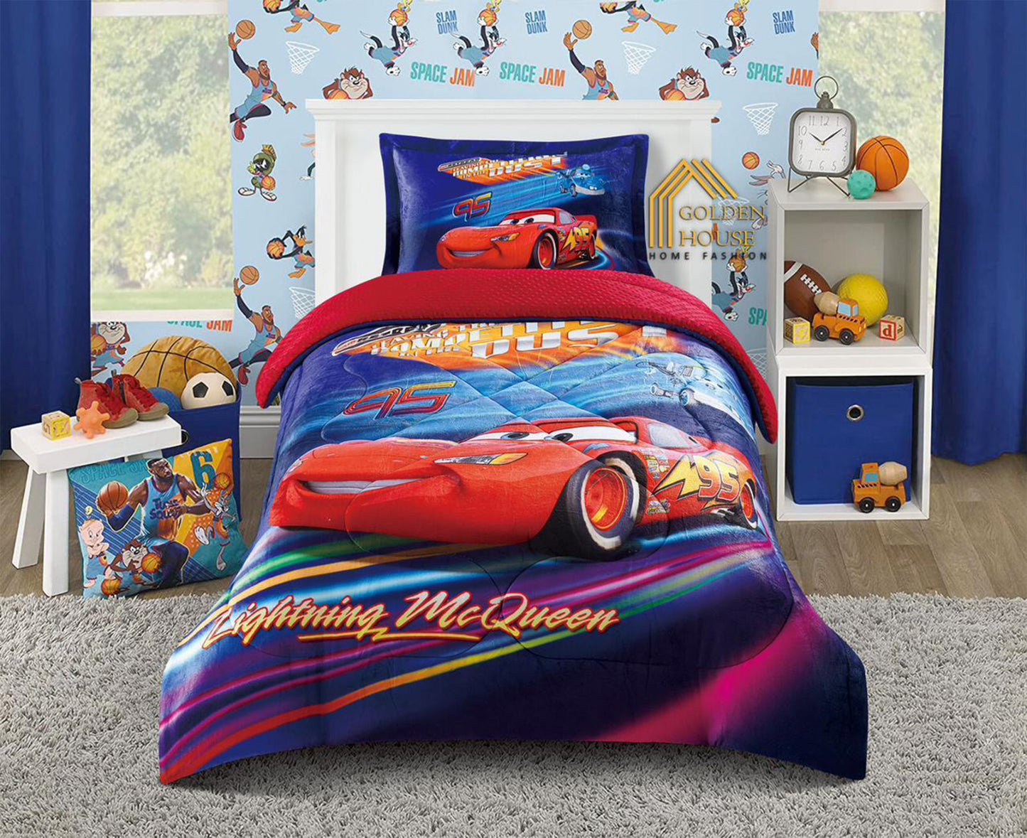 Kids Winter Coverlet Set | Disney Characters | Single Half | 2 Pieces | Velvet Face & Wool Back