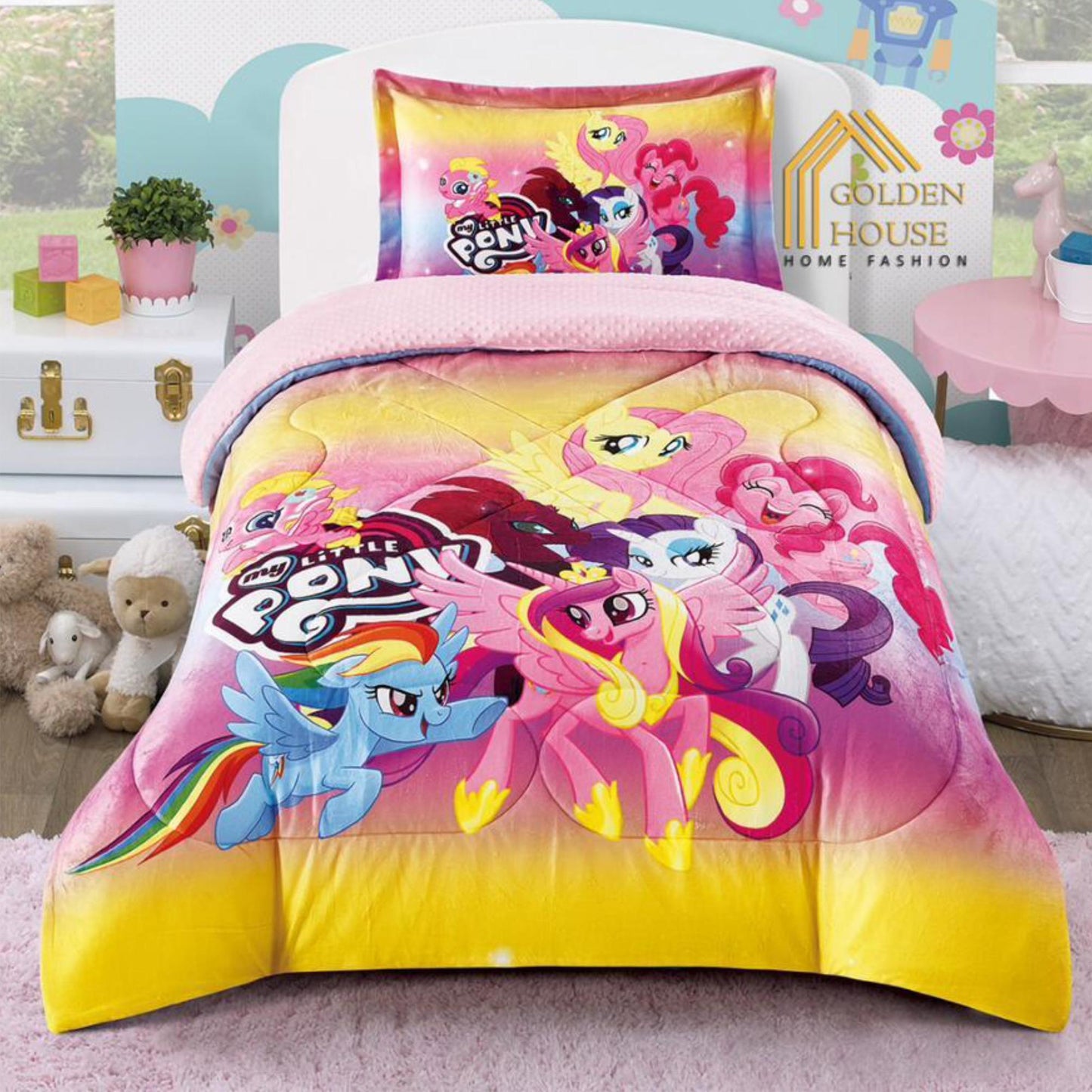 Kids Winter Coverlet Set | Disney Characters | Single Half | 2 Pieces | Velvet Face & Wool Back