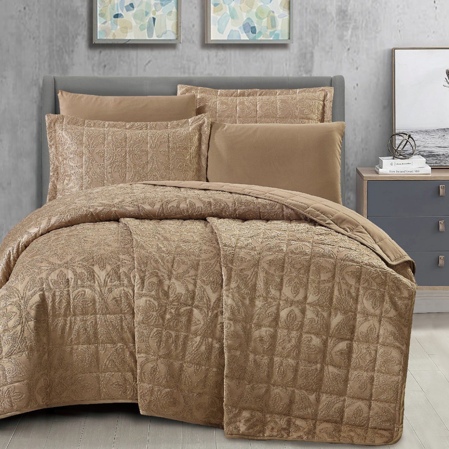 Bedspread | Cotton 100% | Bridal | King size 2 pieces