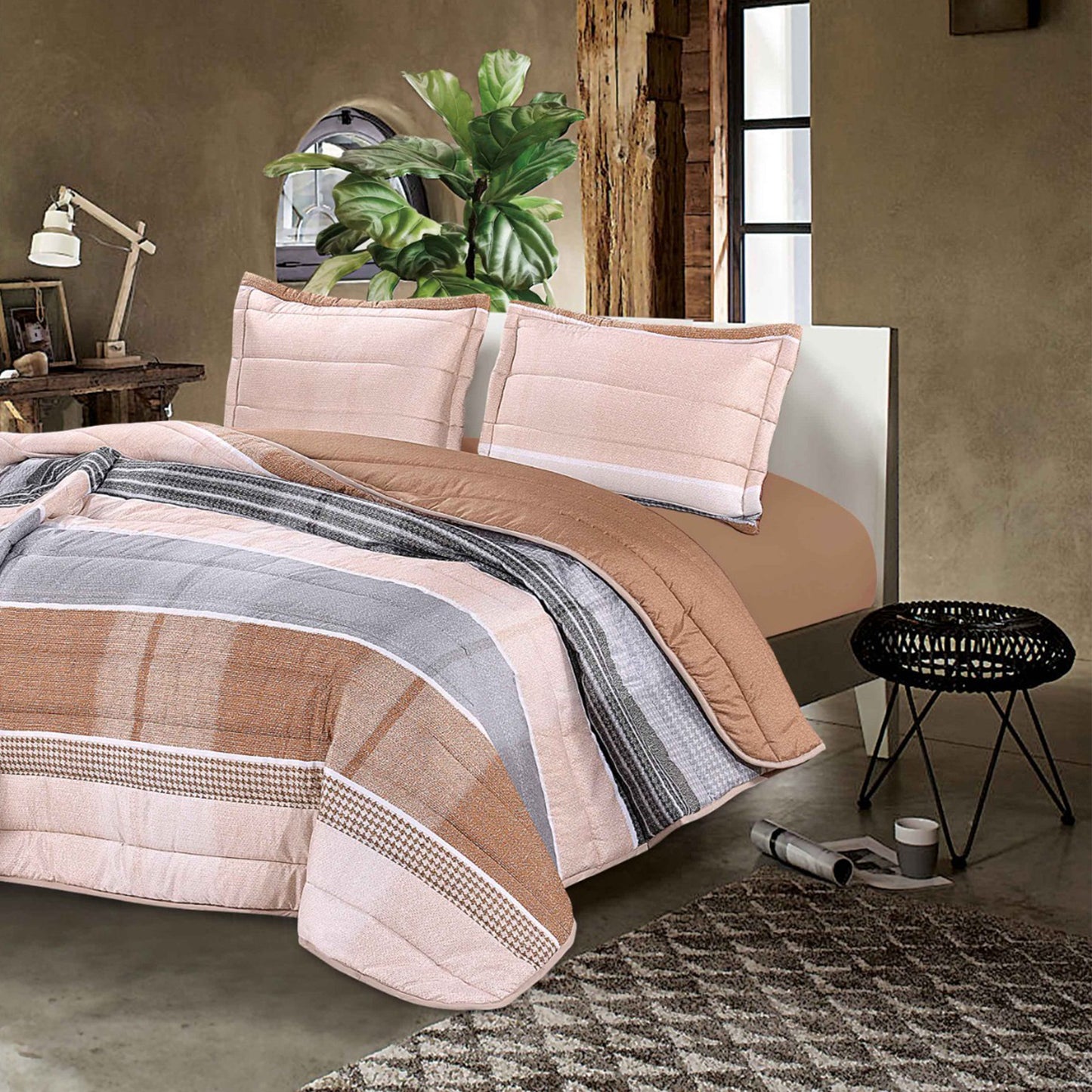 Bedspread | Cotton 100% | Available in 2 Sizes | Single half 2 pieces | King size 3 pieces