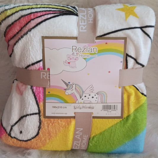 Sherpa Blanket | Kids Design | Single Half Size | 160cm×220cm