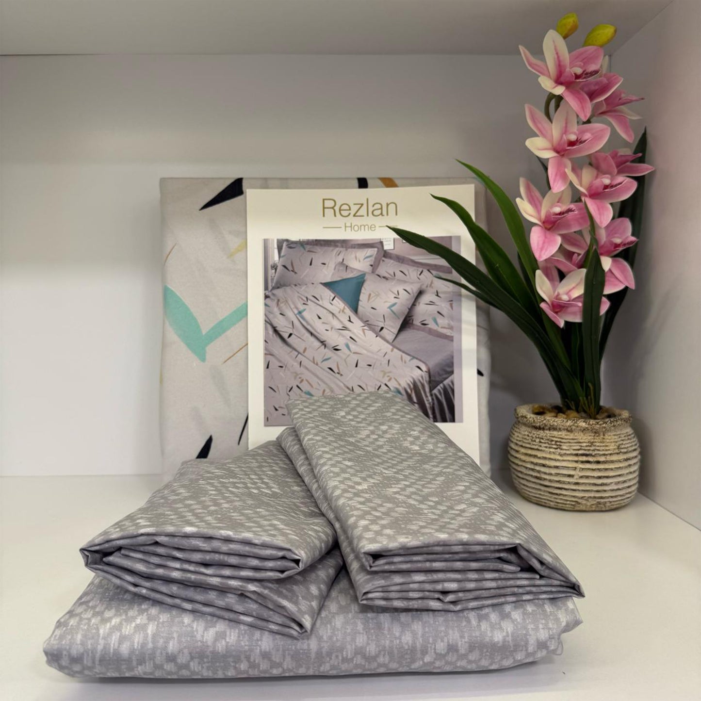 Bed Set | Patterned | Double Size | Microfiber | 4 Pieces