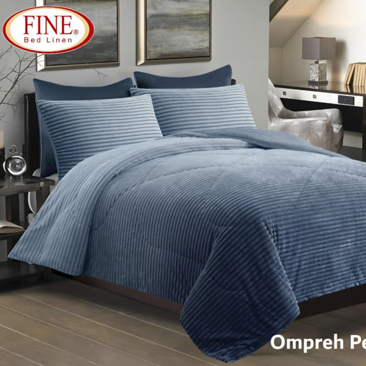 Winter Comforter Set Mohair Embossed Soft & Fluffy Available in 2 Sizes