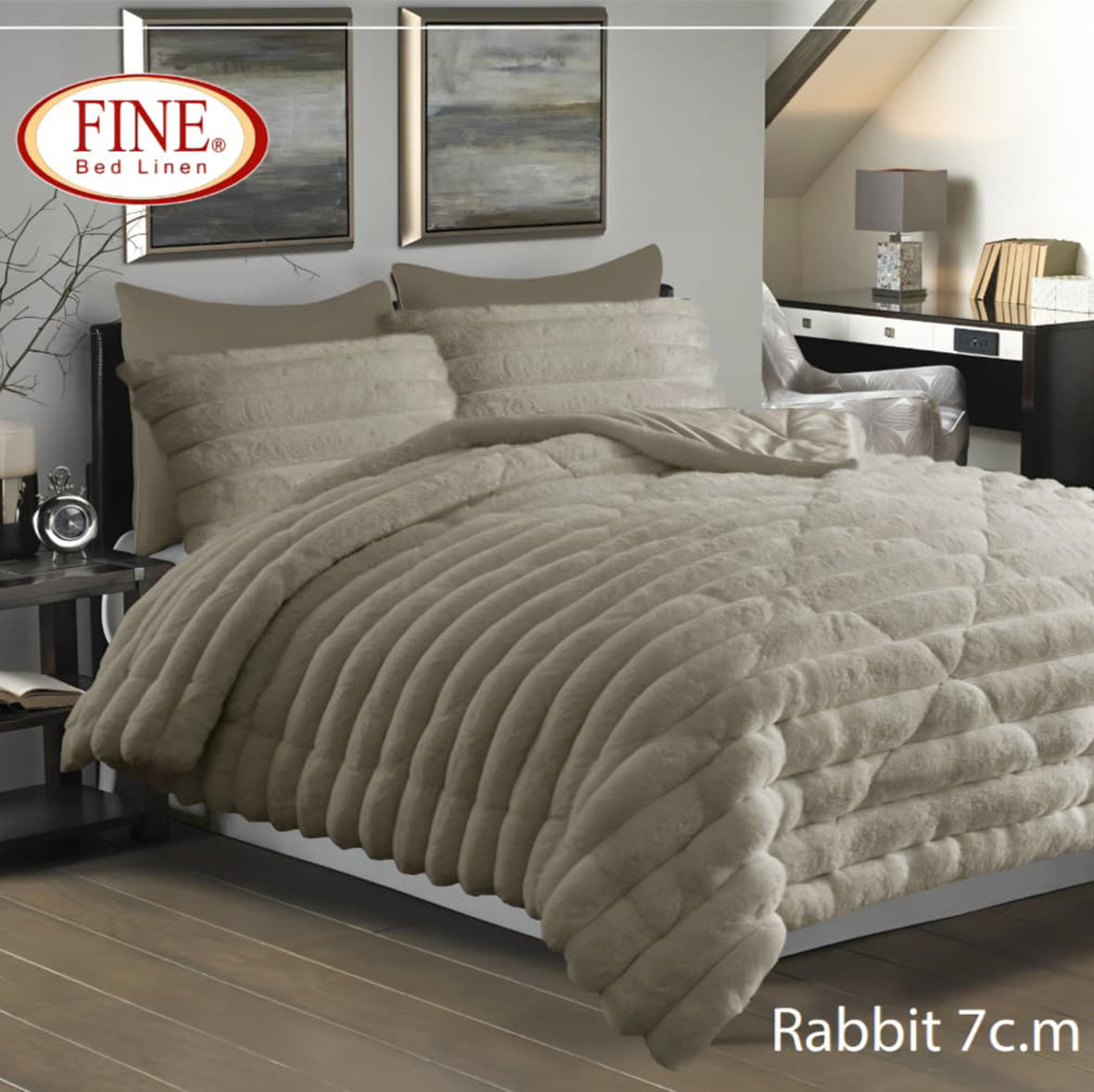 RABBIT Mohair Winter Coverlet – King Size (7 Pieces)