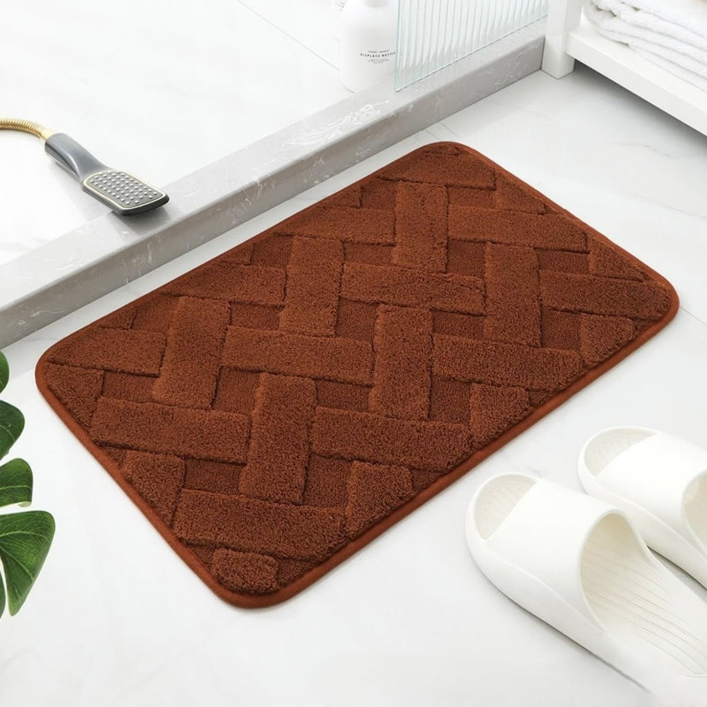 Faux Fur Door Mat | Anti-Slip & Washable | 80×50cm