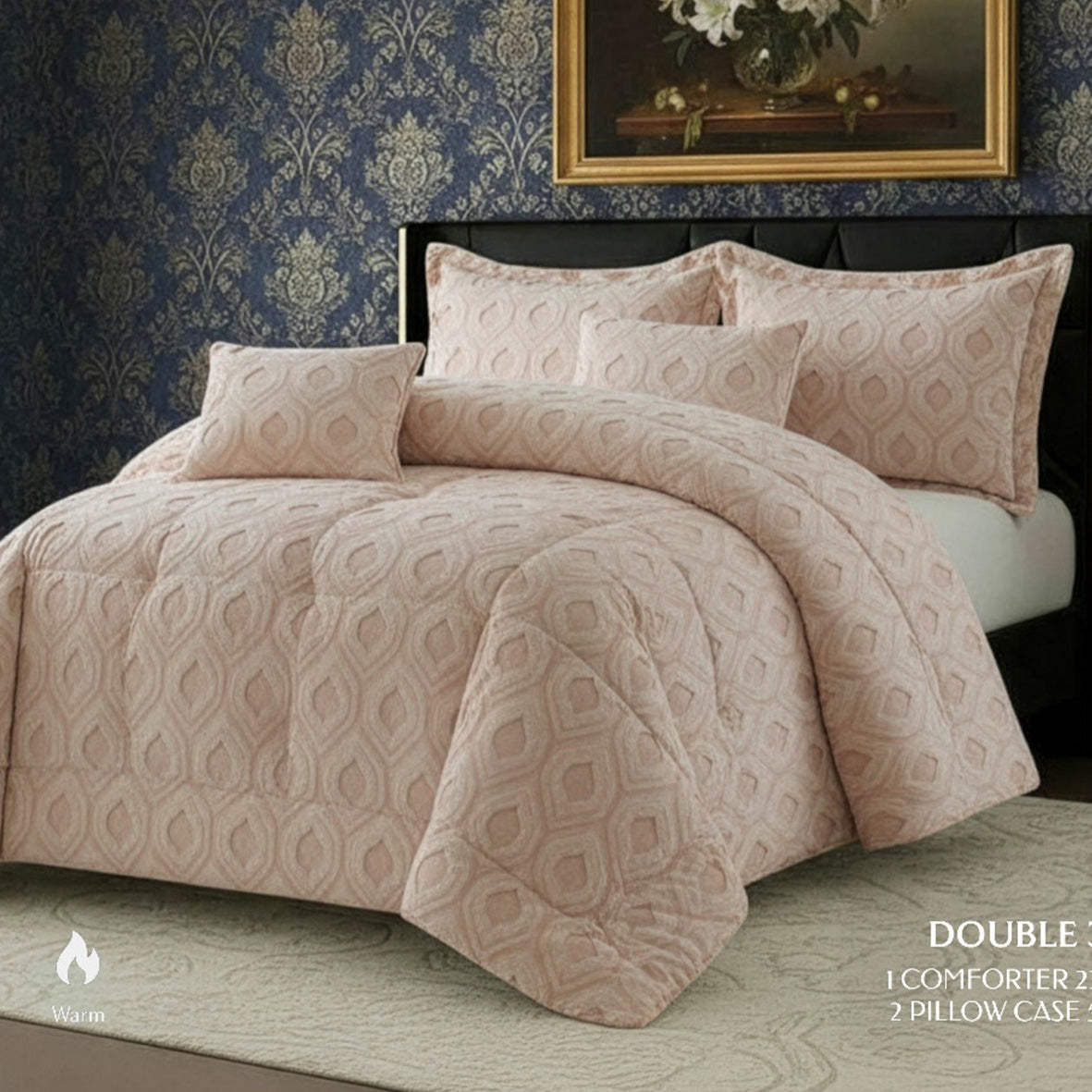 Winter Coverlet Mohair Fur – King Size (3 Pieces)