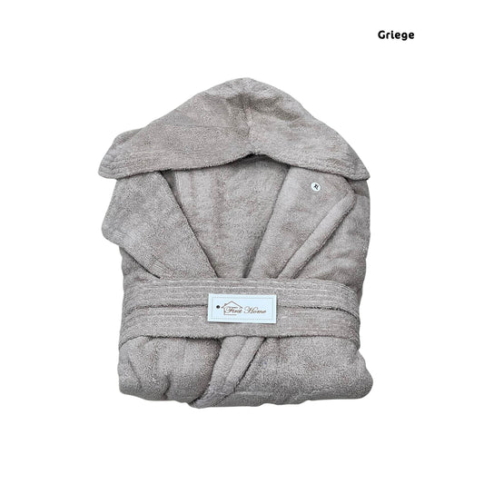 Bathroom Robe with Hood | 100% Cotton | Unisex | Premium Thick Fabric
