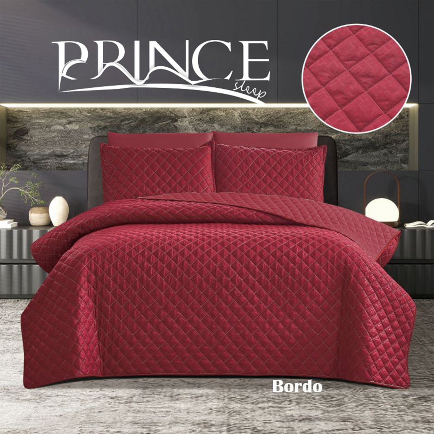 Bedspread | Microfiber | Available in 2 Sizes | Single Half 2 Pieces | King Size 3 Pieces