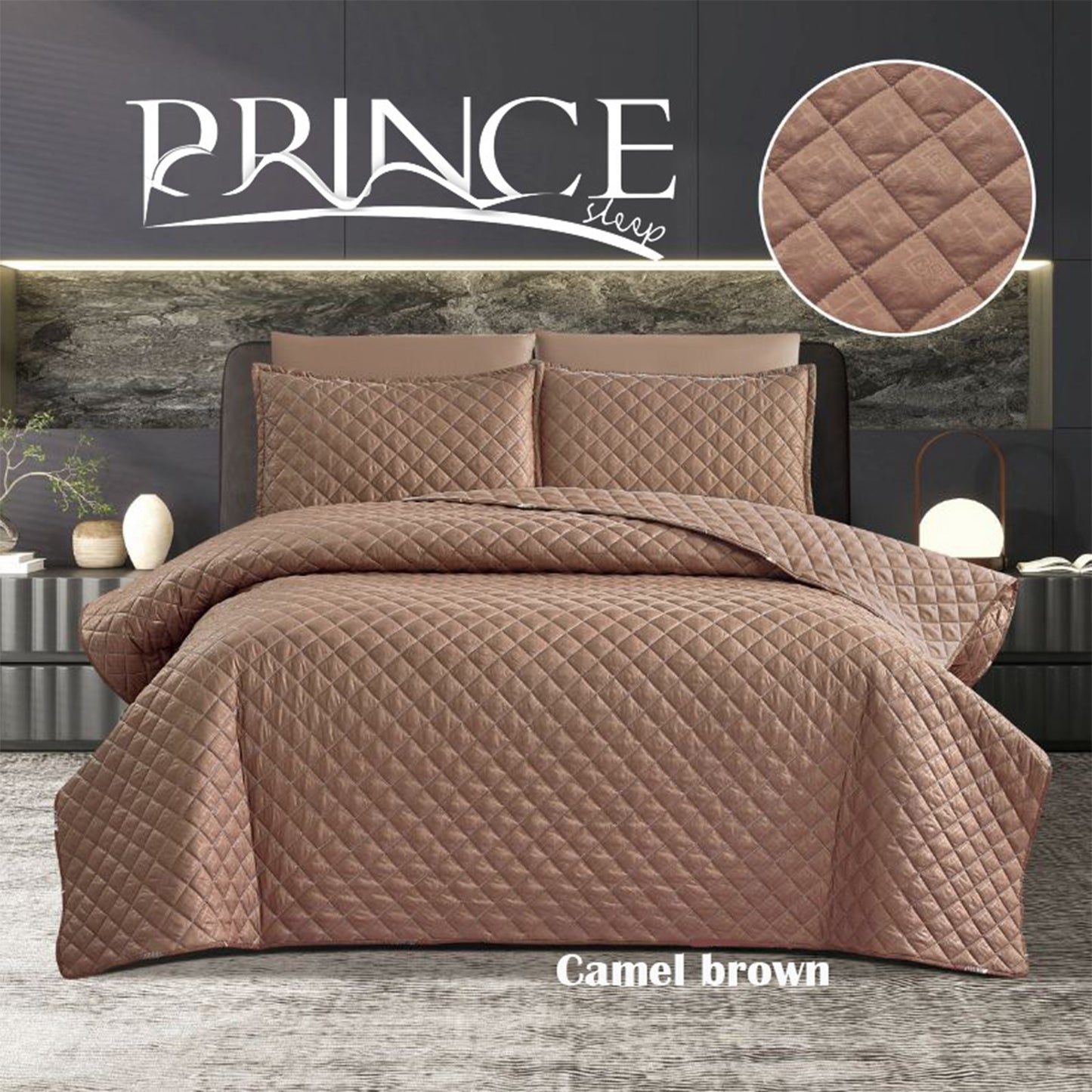 Bedspread | Microfiber | Available in 2 Sizes | Single Half 2 Pieces | King Size 3 Pieces