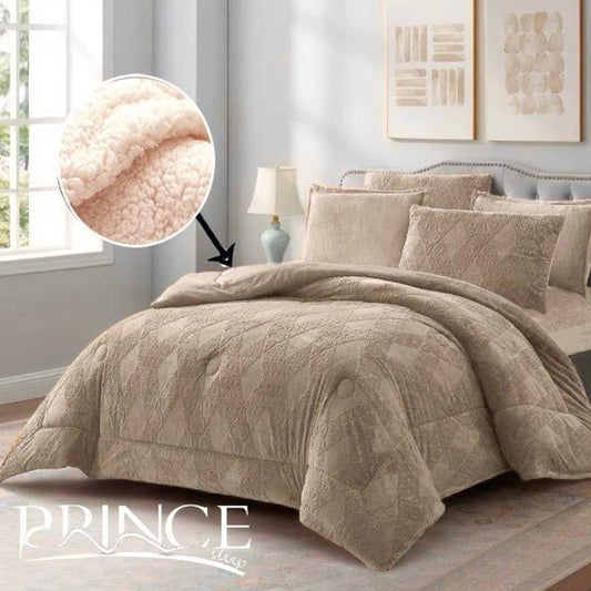 Winter Mohair Fur Coverlet Set | Soft, Warm & Elegant | Available in 2 Sizes