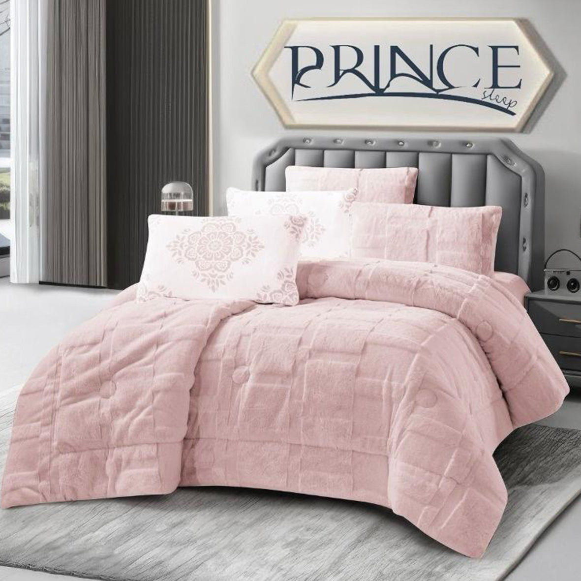 Winter Coverlet Fox Mohair Fur Coverlet – King Size (3 Pieces) & Single Half Size (2 Pieces)