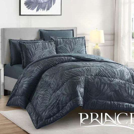Summer Comforter Set 100% Cotton Available in King 6Pcs & Single Sizes 4Pcs