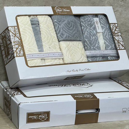 Bathrobe Set | Bridal | Heavy Jacquard | 9 Pieces