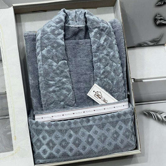 Luxury Bathrobe Towel Set – 4 Pieces