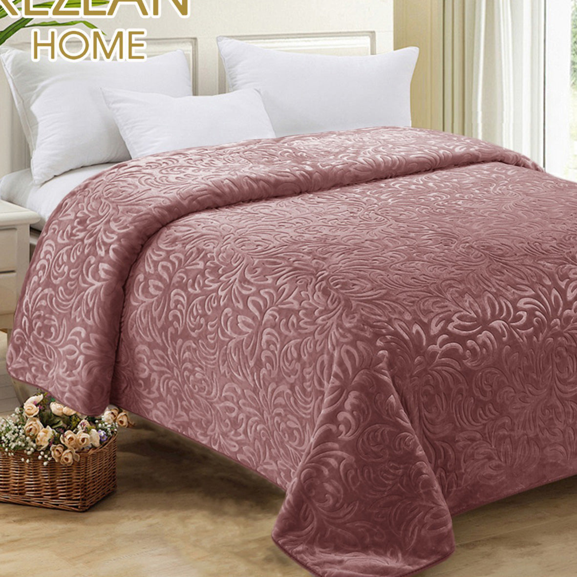 Mohair Winter Blanket Single Half 180×240 cm – Soft, warm, and lightweight mohair blanket for winter comfort – Online Souks Lebanon