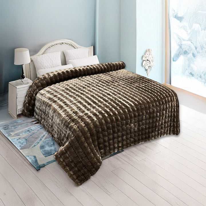 Super Soft Mohair Blanket – Beige