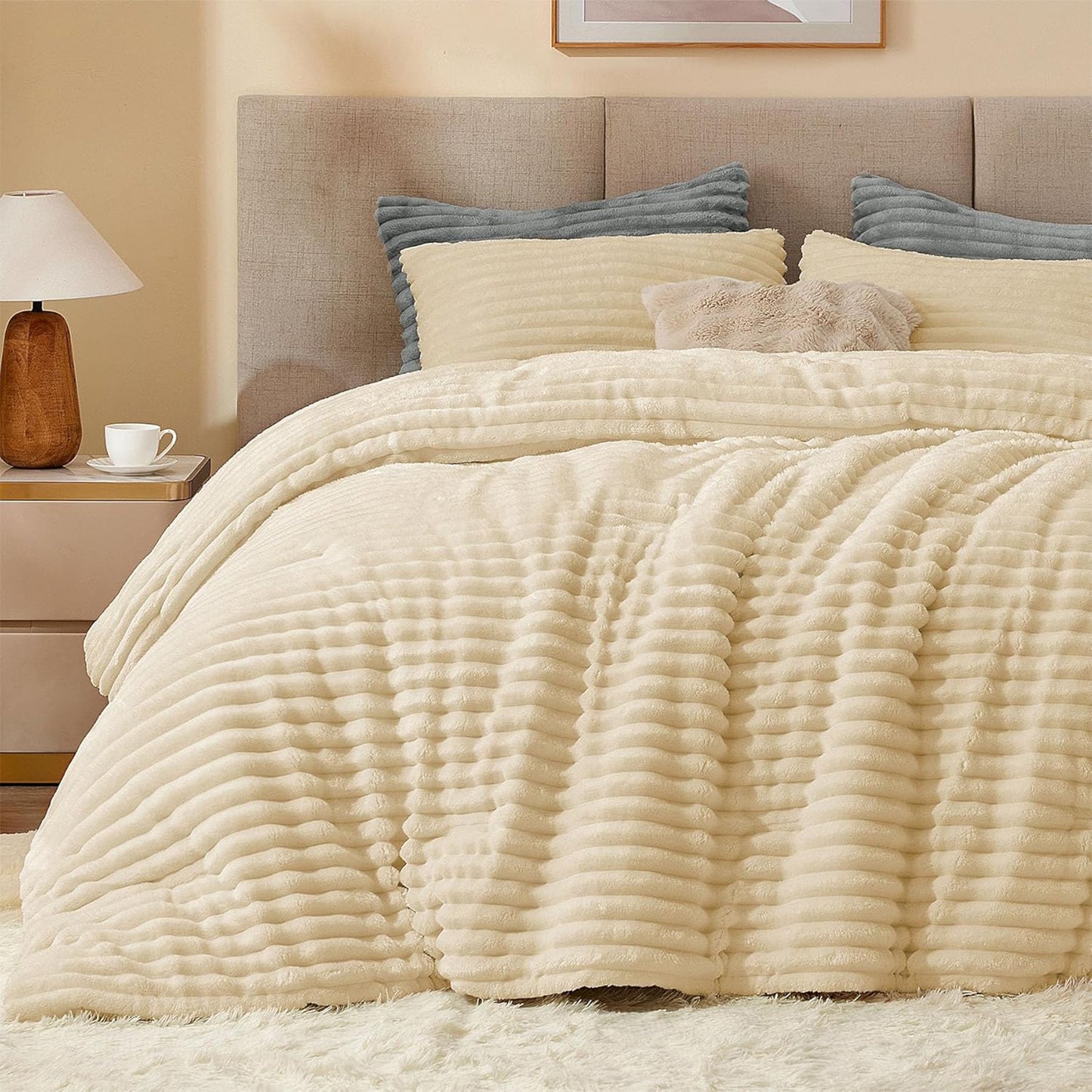 Winter Comforter Set | Mohair Embossed | Soft & Fluffy | Available in 2 Sizes