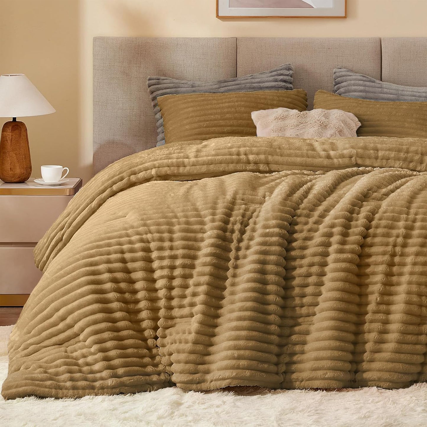 Winter Comforter Set | Mohair Embossed | Soft & Fluffy | Available in 2 Sizes