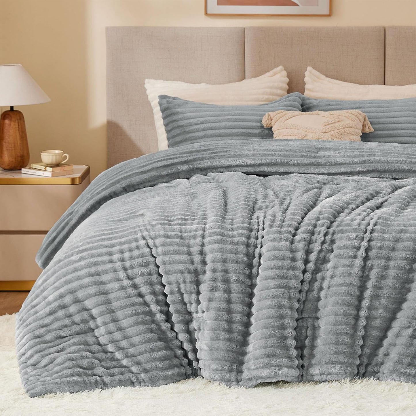Winter Comforter Set | Mohair Embossed | Soft & Fluffy | Available in 2 Sizes