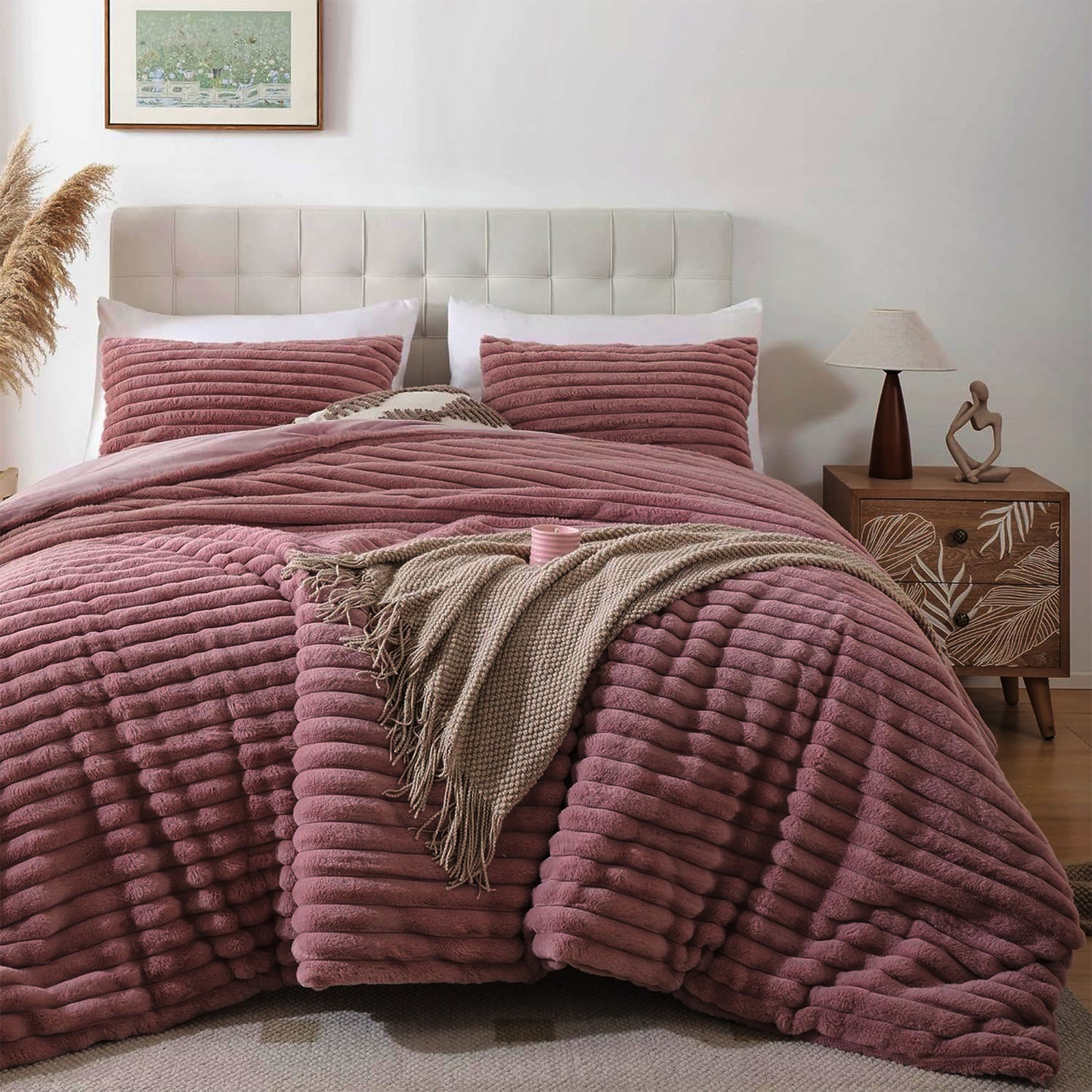 Winter Comforter Set | Mohair Embossed | Soft & Fluffy | Available in 2 Sizes