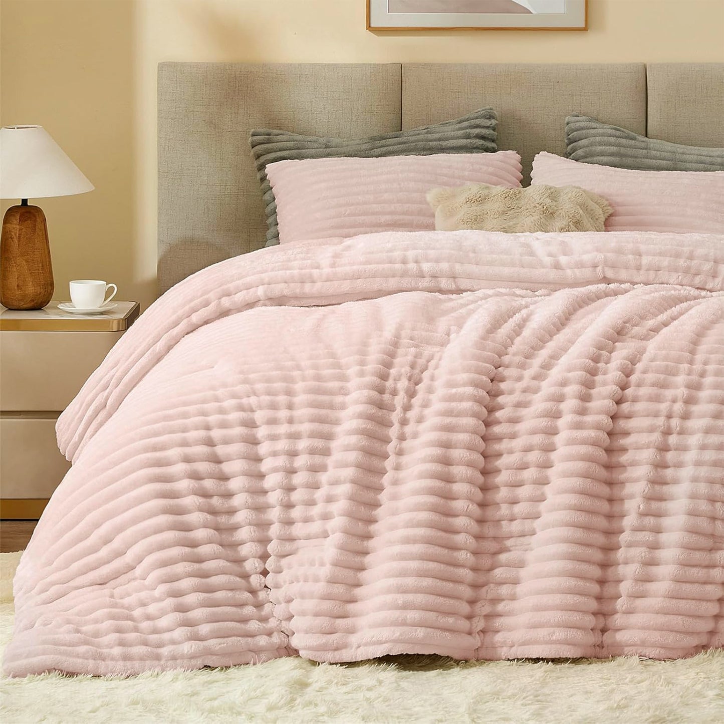 Winter Comforter Set | Mohair Embossed | Soft & Fluffy | Available in 2 Sizes