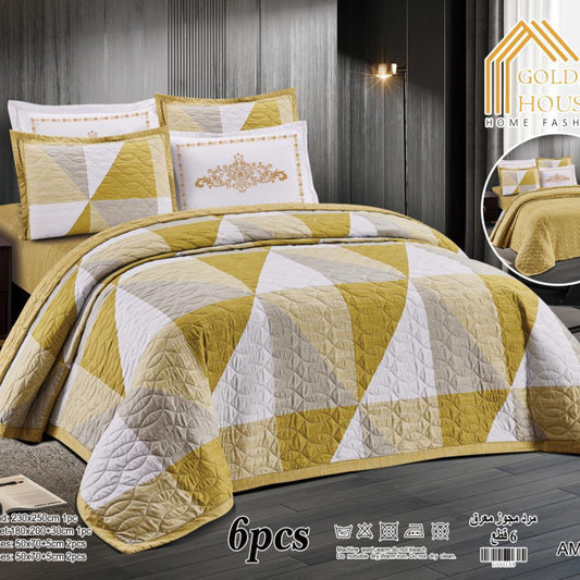 Bedspread | Microfiber | Available in 2 Sizes | Single half 4 pieces | King size 6 pieces