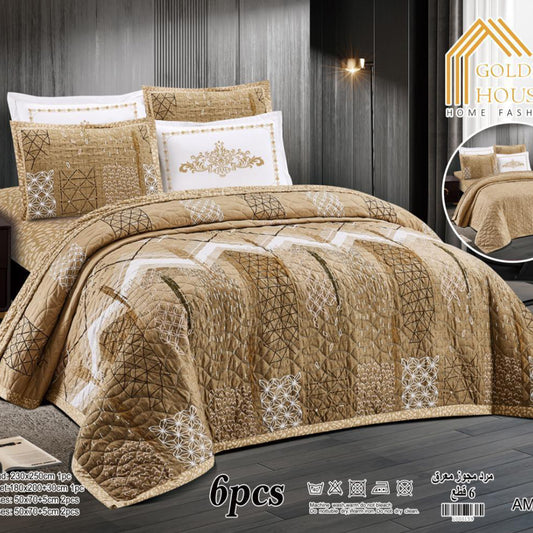 Bedspread | Microfiber | Available in 2 Sizes | Single half 4 pieces | King size 6 pieces
