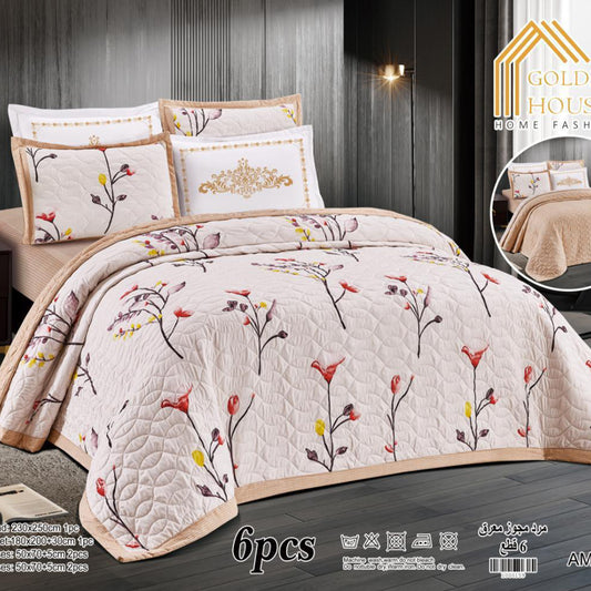 Bedspread | Microfiber | Available in 2 Sizes | Single half 4 pieces | King size 6 pieces