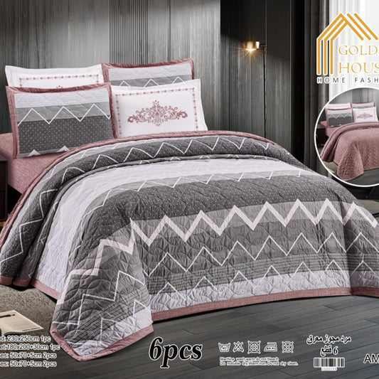 Bedspread | Microfiber | Available in 2 Sizes | Single half 4 pieces | King size 6 pieces