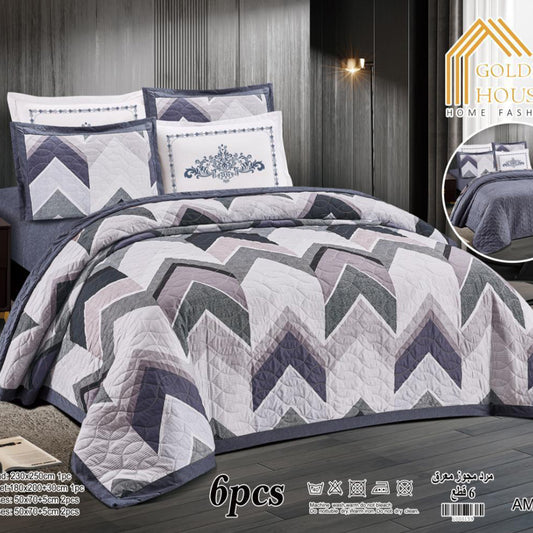 Bedspread | Microfiber | Available in 2 Sizes | Single half 4 pieces | King size 6 pieces