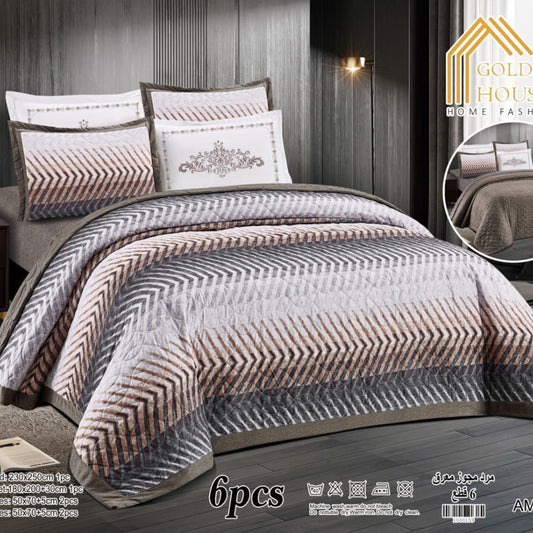Bedspread | Microfiber | Available in 2 Sizes | Single half 4 pieces | King size 6 pieces