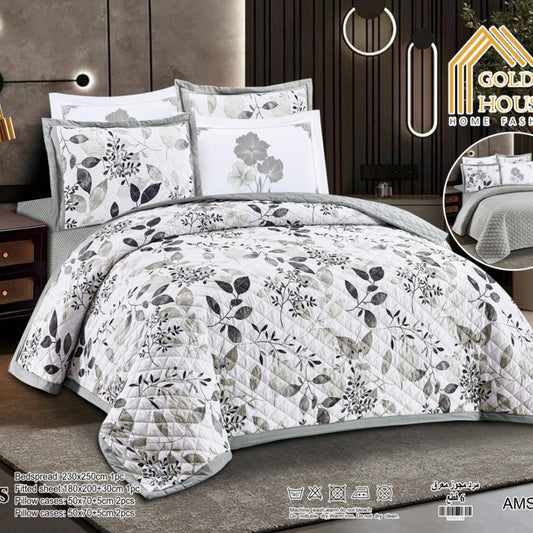 Bedspread | Microfiber | Available in 2 Sizes | Single half 4 pieces | King size 6 pieces