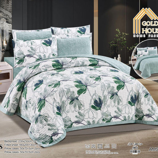 Bedspread | Microfiber | Available in Single half 4 pieces