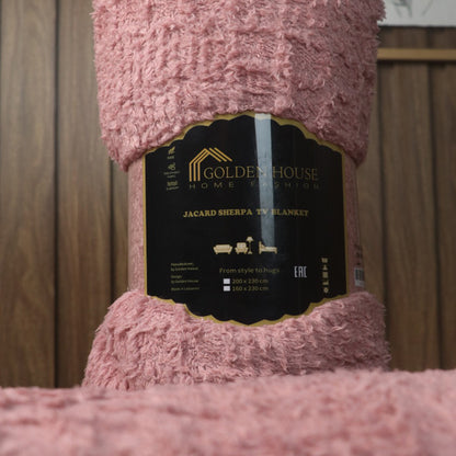 TV Blanket | Embossed Mohair | Solid Color | 240cm×160cm