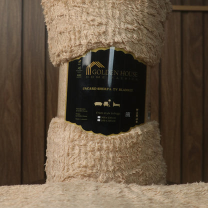 TV Blanket | Embossed Mohair | Solid Color | 240cm×160cm