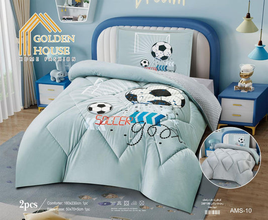 Kids Winter Coverlet Set | Disney Characters | Single Half | 2 Pieces | Velvet Face & Wool Back