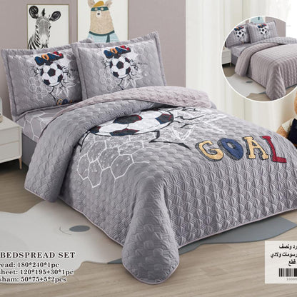 Bedspread | Microfiber | 4 Pieces | Single half 4 pieces