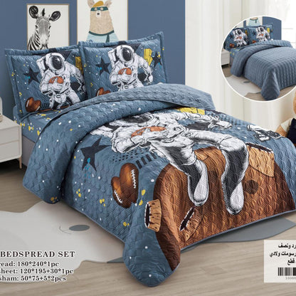 Bedspread | Microfiber | 4 Pieces | Single half 4 pieces