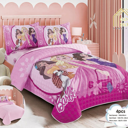Bedspread | Microfiber | 4 Pieces | Single half 4 pieces