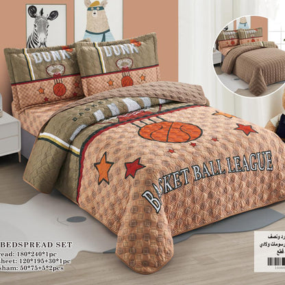 Bedspread | Microfiber | 4 Pieces | Single half 4 pieces