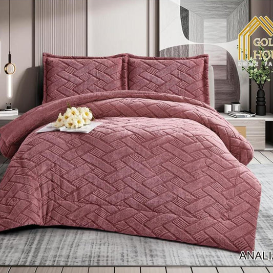 Winter Comforter Set | Mohair Embossed | Soft & Fluffy | Available in 2 Sizes
