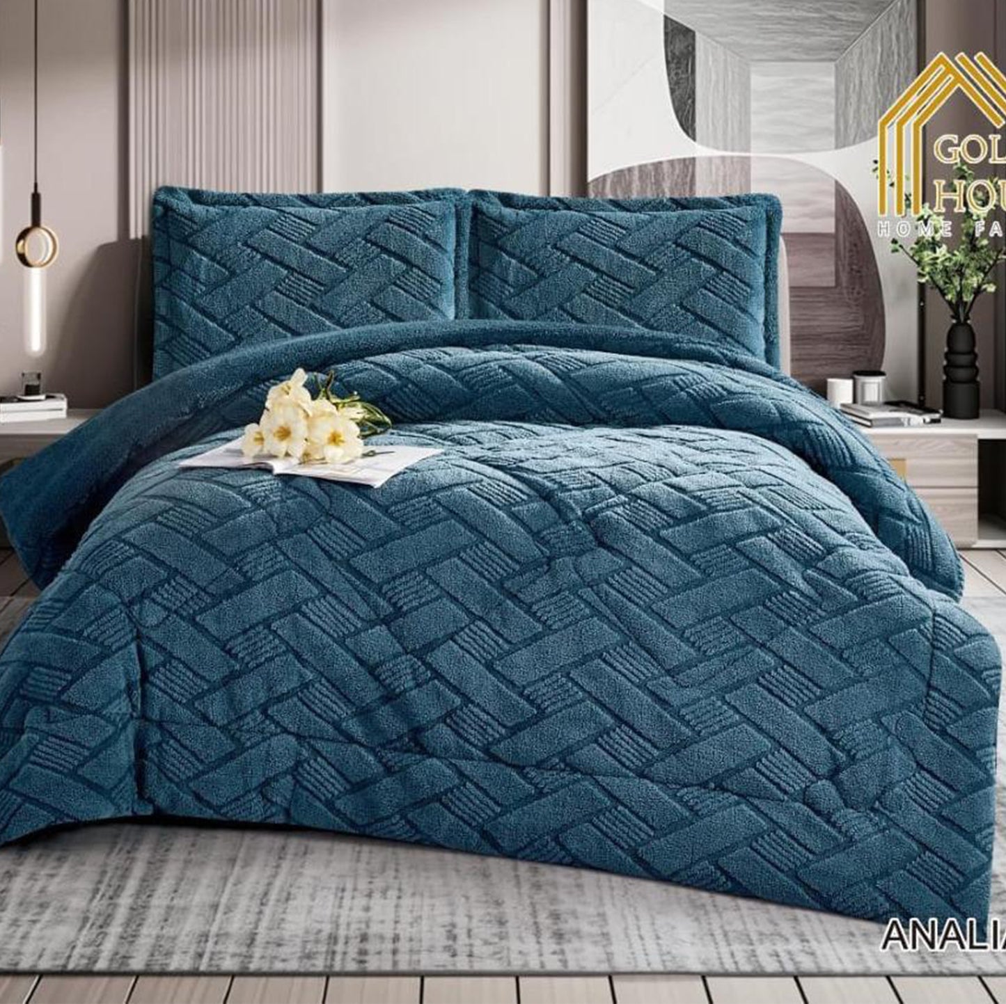 Winter Comforter Set | Mohair Embossed | Soft & Fluffy | Available in 2 Sizes
