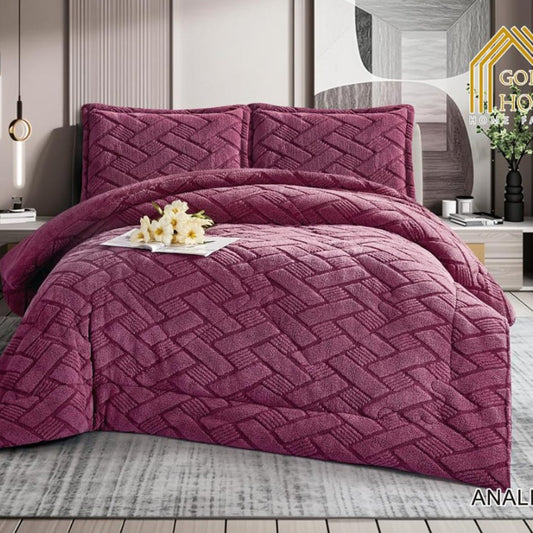 Winter Comforter Set | Mohair Embossed | Soft & Fluffy | Available in 2 Sizes