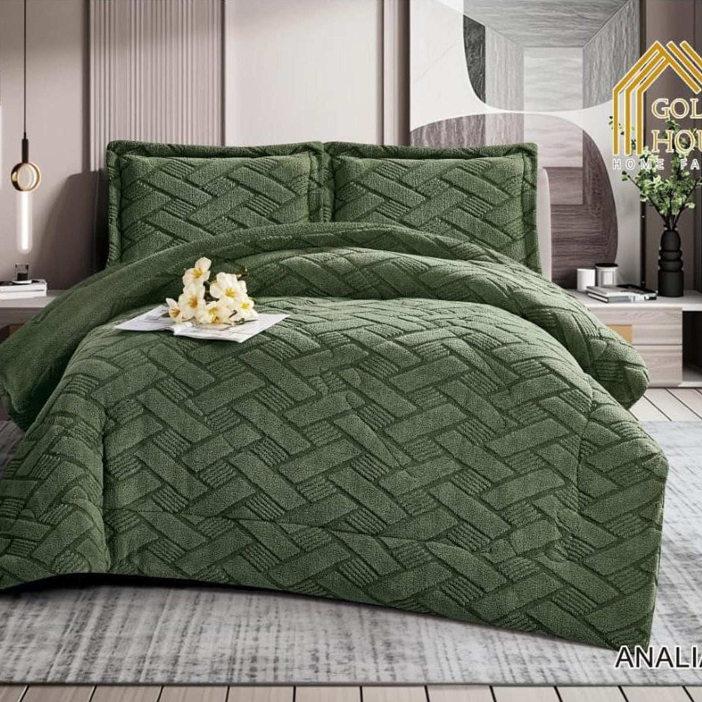 Winter Comforter Set | Mohair Embossed | Soft & Fluffy | Available in 2 Sizes