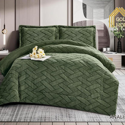 Winter Comforter Set | Mohair Embossed | Soft & Fluffy | Available in 2 Sizes