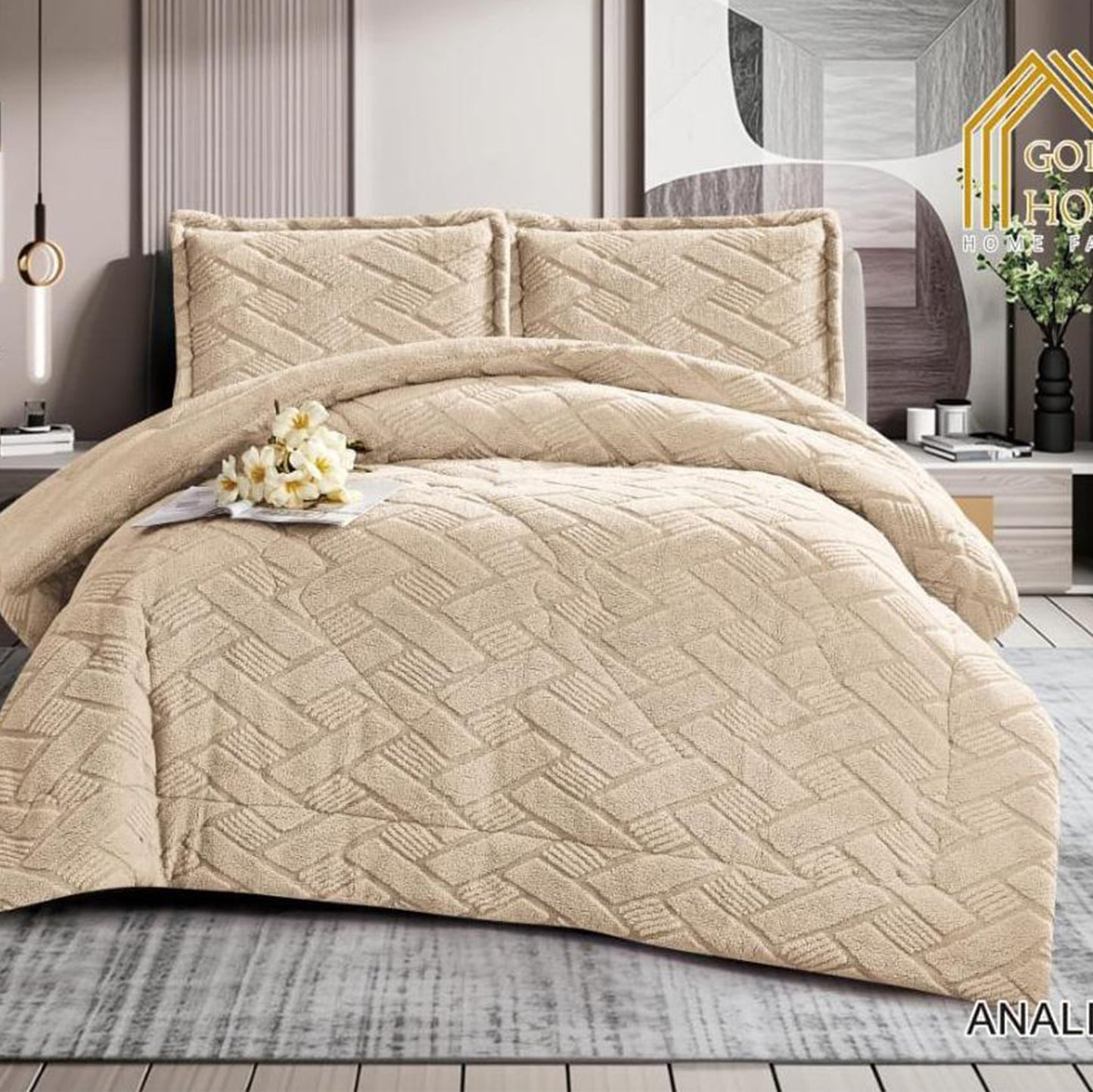 Winter Comforter Set | Mohair Embossed | Soft & Fluffy | Available in 2 Sizes