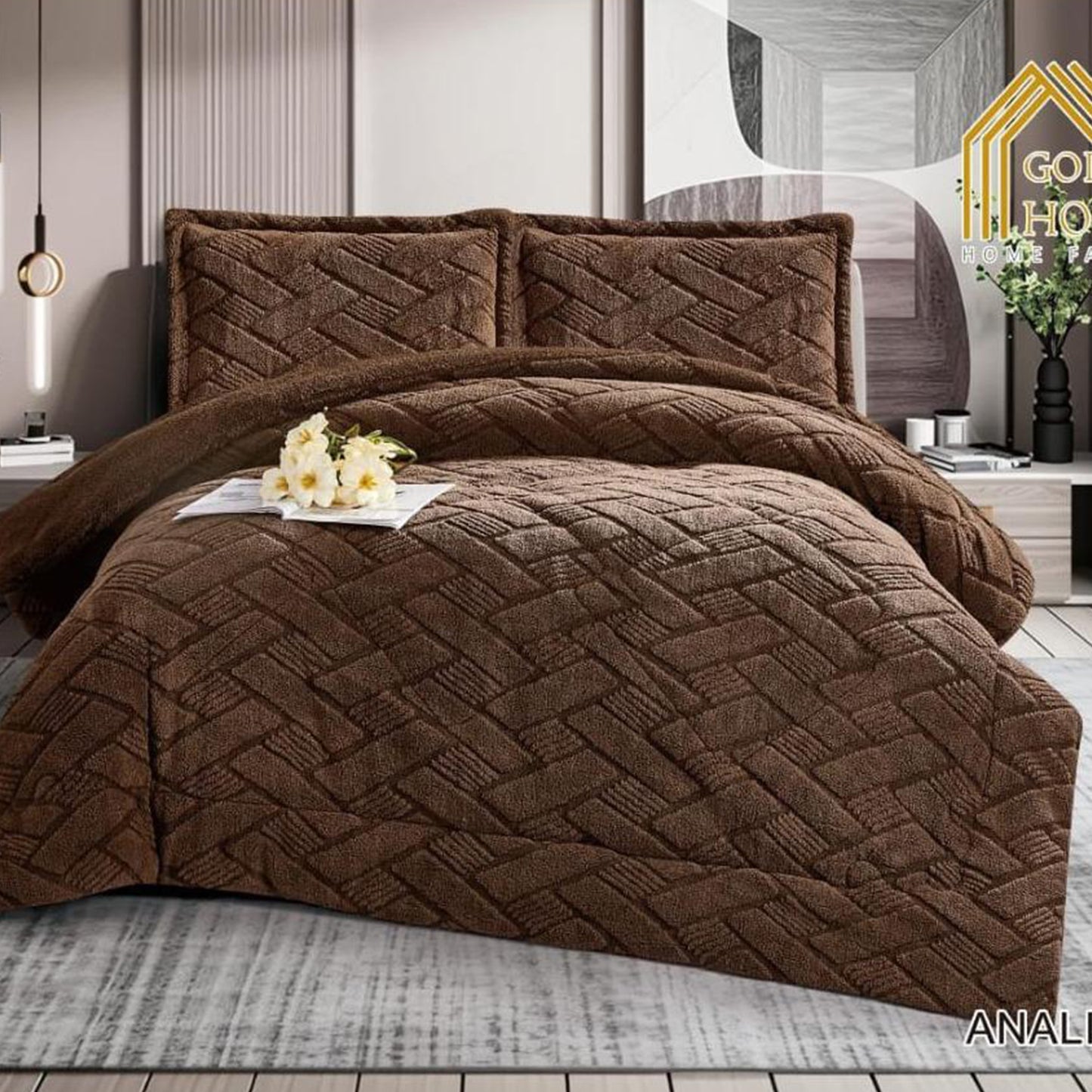Winter Comforter Set | Mohair Embossed | Soft & Fluffy | Available in 2 Sizes