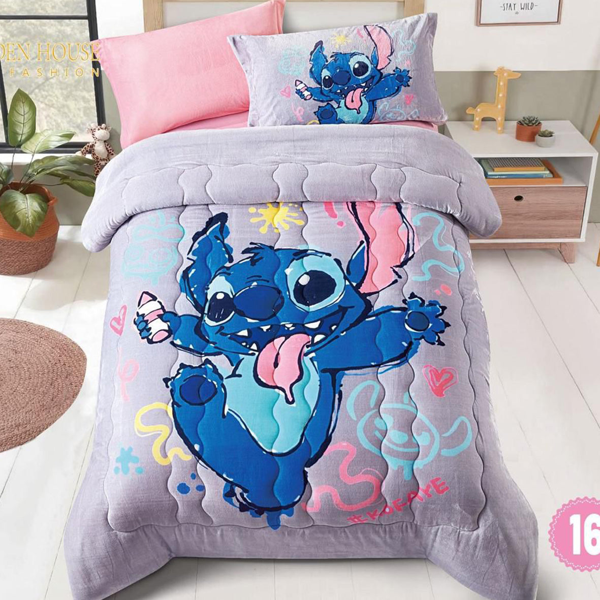 DISNEY Mohair Winter Coverlet – Single Half Size (4 Pieces)