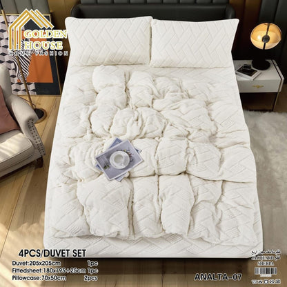 Winter Bed Set | Mohair Fabric | Soft & Warm | Available in 2 Sizes | Double 4 Pieces | Single Half 3 Pieces